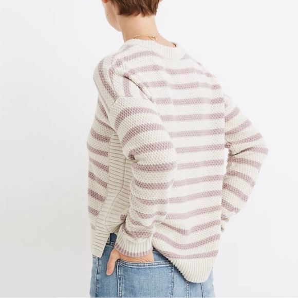 Madewell Striped Pickford Pullover Sweater - Picture 2 of 7